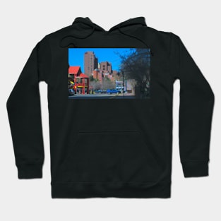 Calgary downtown illustration Hoodie